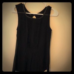 Black ruffle tank top